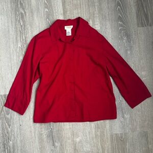 Quartered Sleeve Red Botton Down